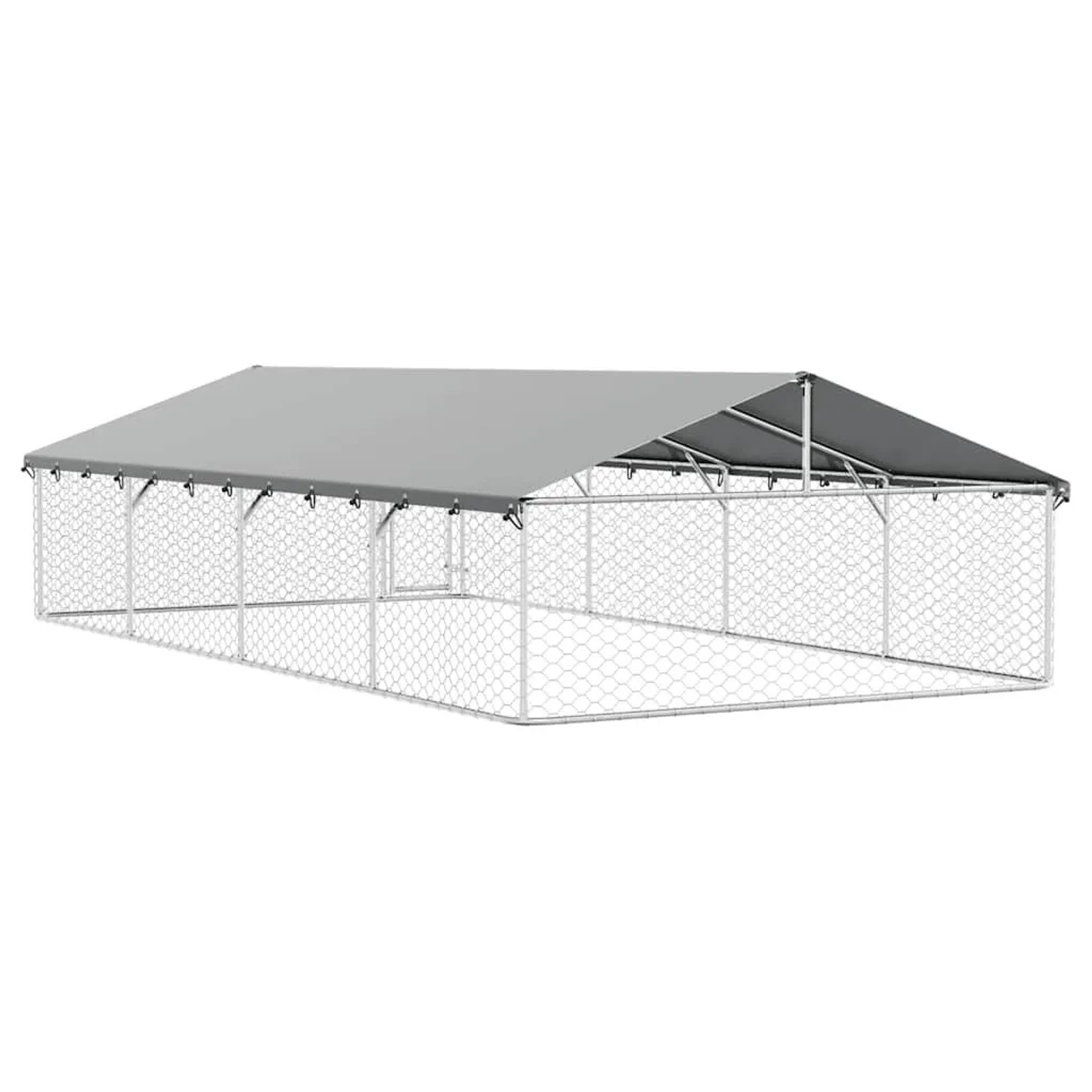 vidaXL Outdoor-Hundezwinger mit Dach 600x300x150 cm 171502_9