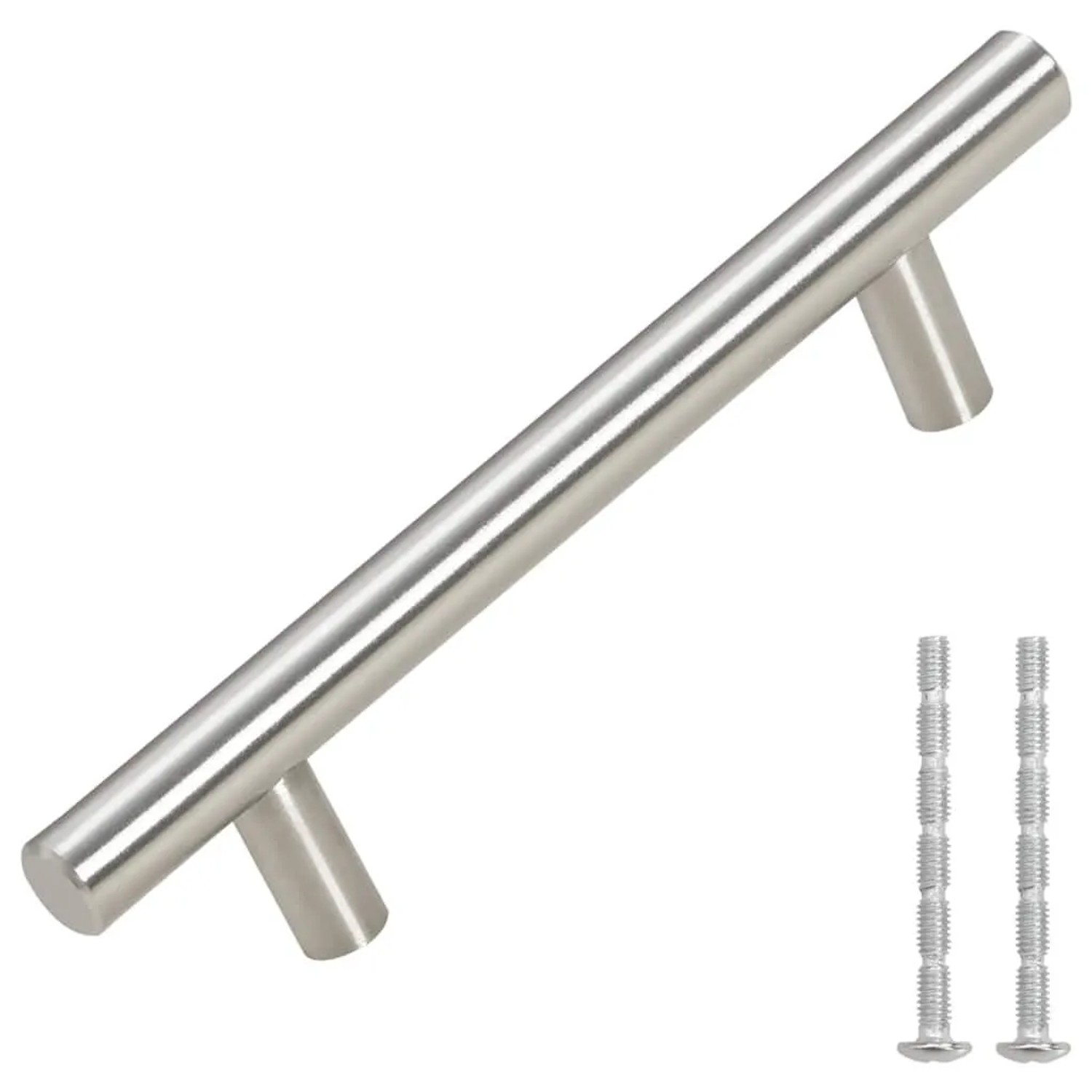 vidaXL Möbelgriffe 10 Stk Silbern 96 mm Edelstahl 155349