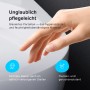 Detailaufnahme: AM.PM Wand-WC aus glasiertem Porzellan, reinigungsfreundlich und hygienisch.