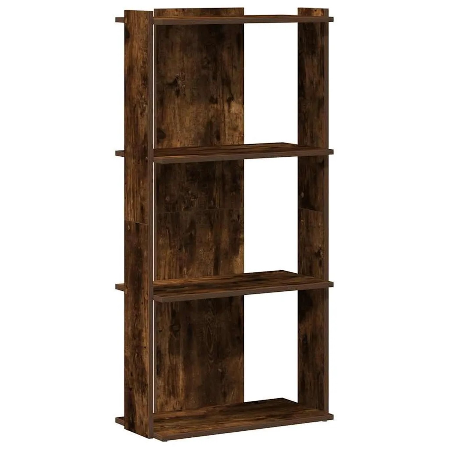 vidaXL Bücherregal 3 Böden Räuchereiche 60x30x120 cm Holzwerkstoff 860269 günstig online kaufen