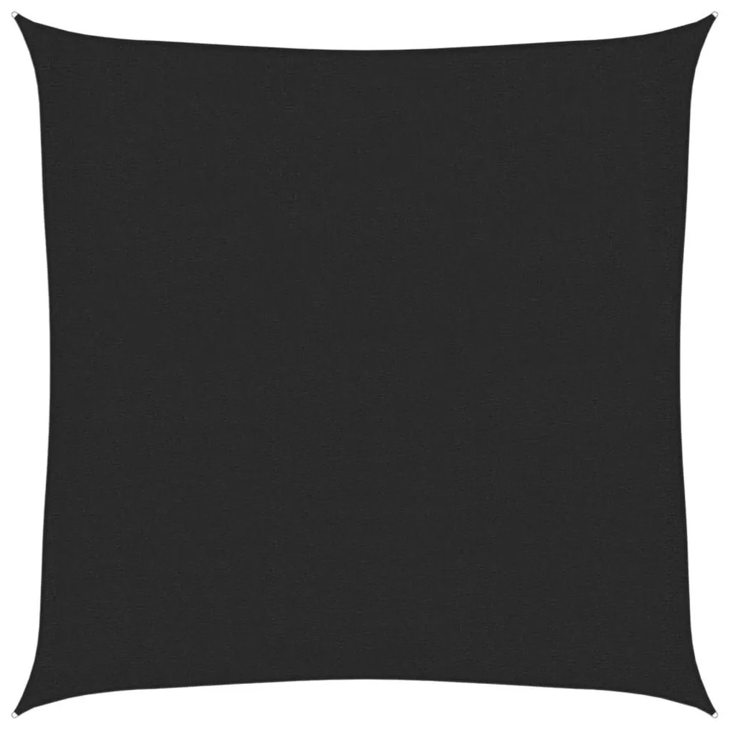 vidaXL Sonnensegel 160 g/m² Schwarz 2x2 m HDPE 311712