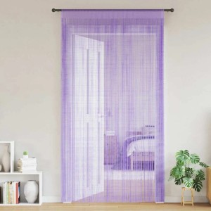 vidaXL Fadenvorhänge 2 Stk Lila 100x250 cm 4102047