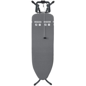 Leifheit Bügeltisch Air Board M Black Plus Anthrazit mit Bügeleisenablage und Kabelhalter.
