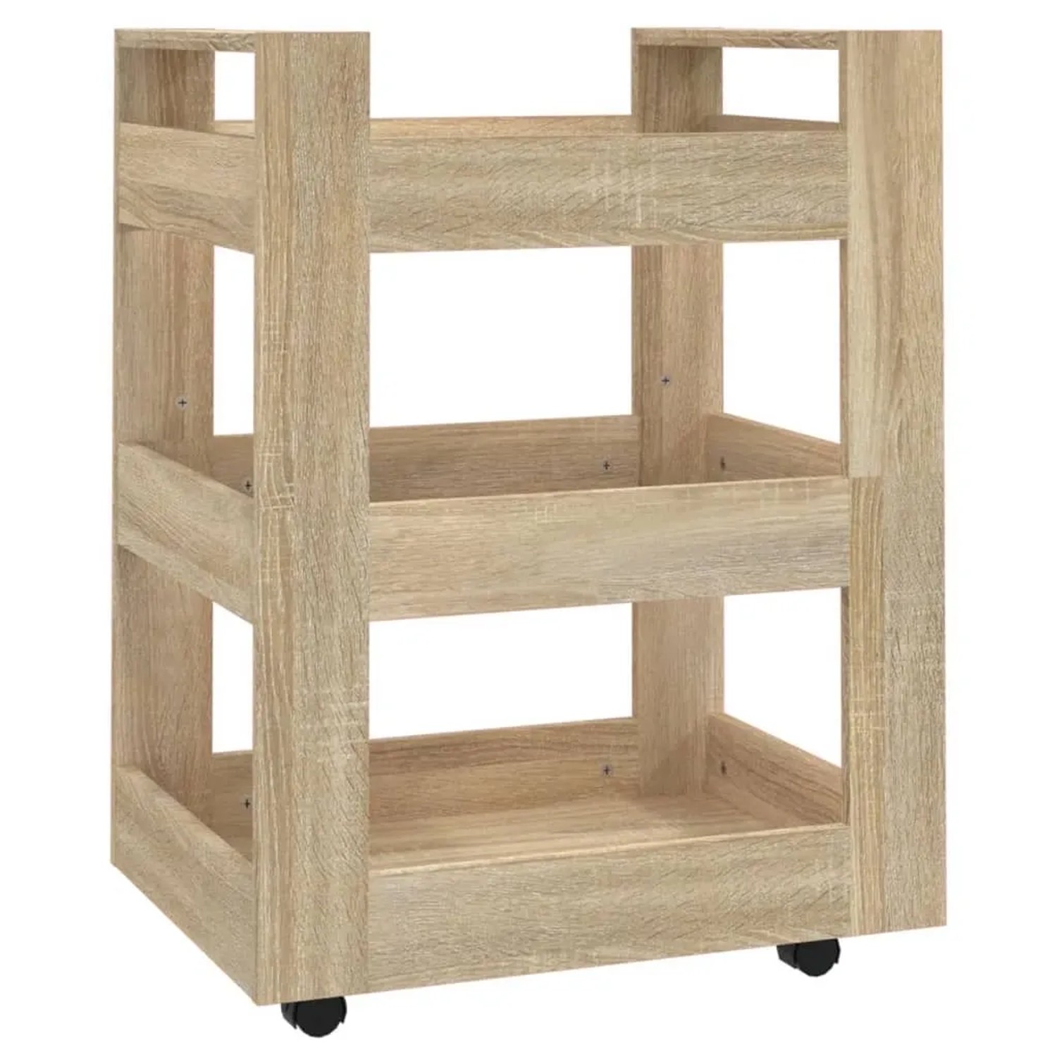 vidaXL Küchenwagen Sonoma-Eiche 60x45x80 cm Holzwerkstoff 816819