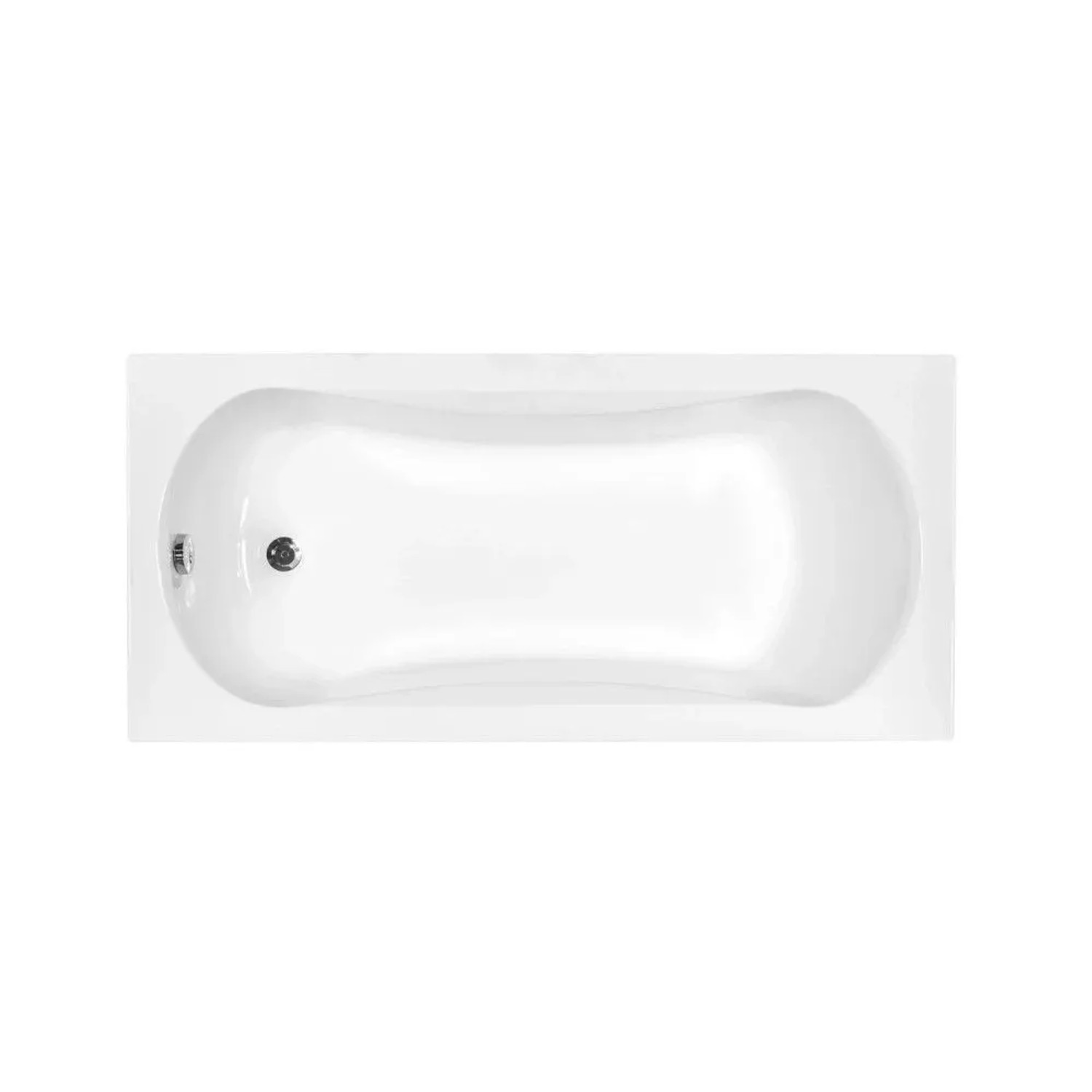 Bad Land Rechteck-Badewanne 130x70 mit Styroporverkleidung inkl. Ablauf & Füße
