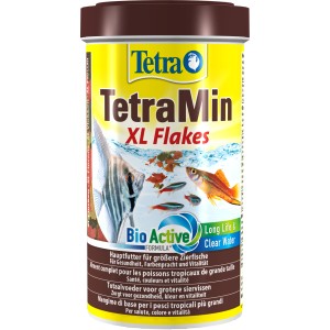TetraMin XL Flakes 500ml: Flockenfutter für Zierfische im Aquarium.
