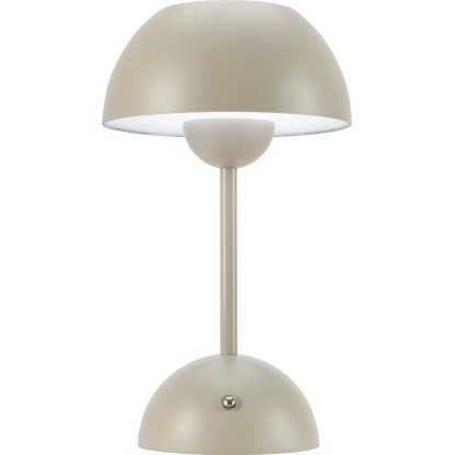 Solar-LED-Tischleuchte Messina Ø 16 cm x 27,5 cm Beige