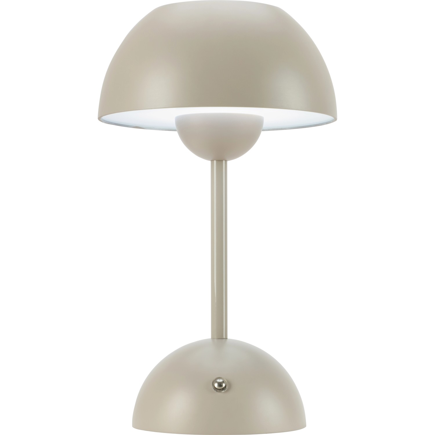 Solar-LED-Tischleuchte Messina Ø 16 cm x 27,5 cm Beige