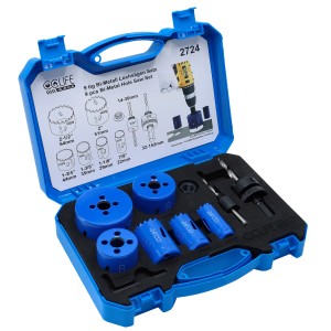 CCLIFE 8tlg Lochsäge HSS Bi-Metall 22-64mm Loch Dosen Bohrer 38mm für Metall Holz PVC