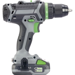 LUX-TOOLS Akku-Bohrschrauber A-BS-20-F, 20V PowerSystem Set mit Akku und Ladegerät.
