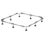 Bette Fuß-System für Duschwanne 120x90 cm aus Metall, höhenverstellbar.