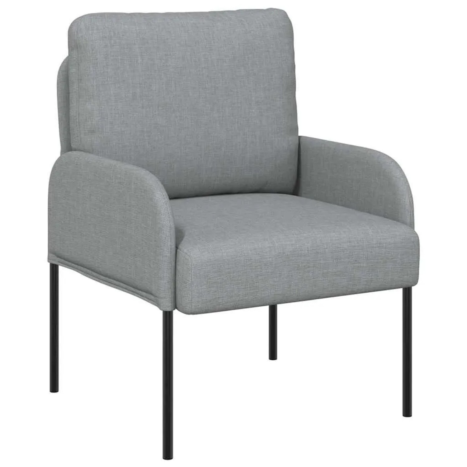 vidaXL Sofas mit Kissen 55cm Hellgrau Sperrholz 42023429