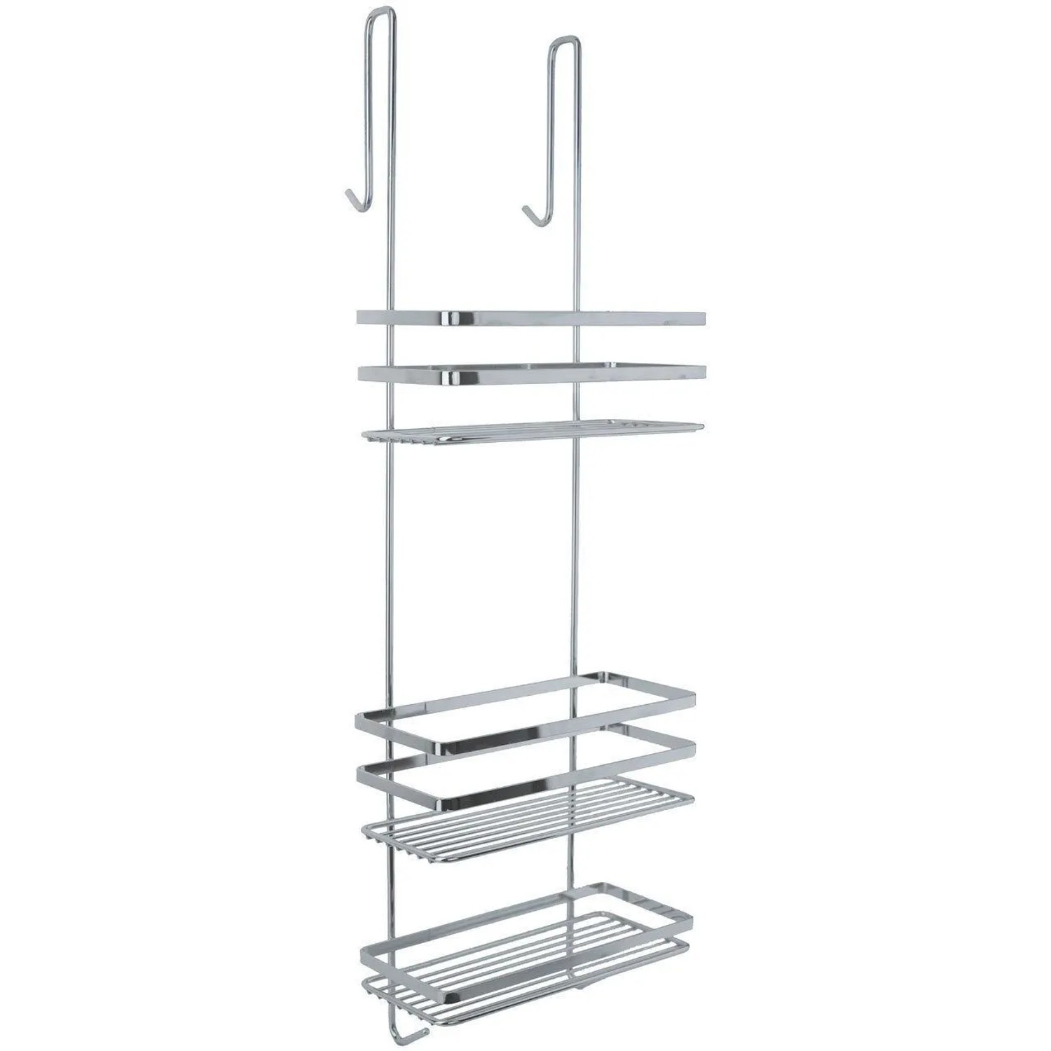 Euroshowers Duschregal 3 Etagen Ohne Bohren mit Haken in Chrom