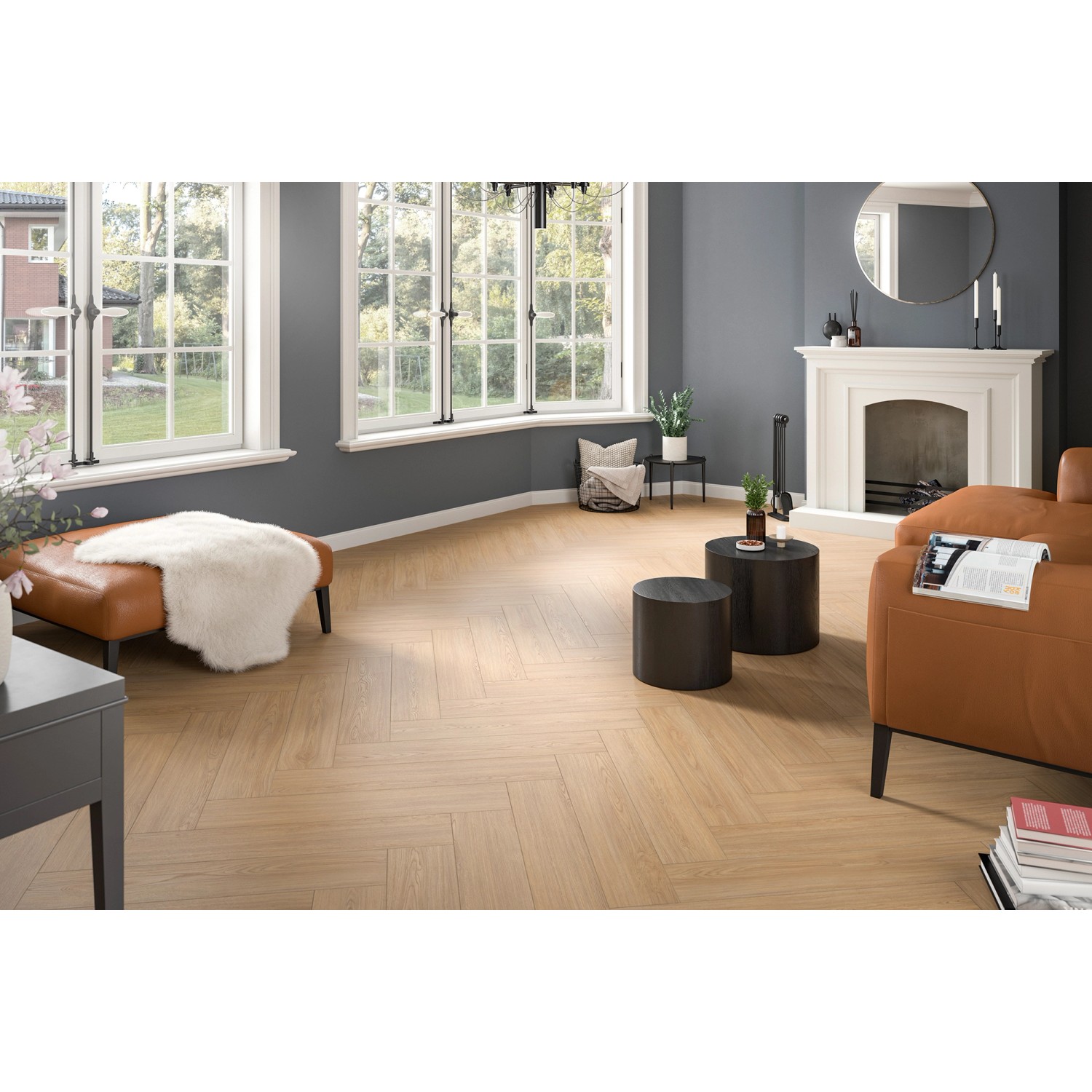 Egger NatureSense Herringbone Laminat 8 mm Braun_6