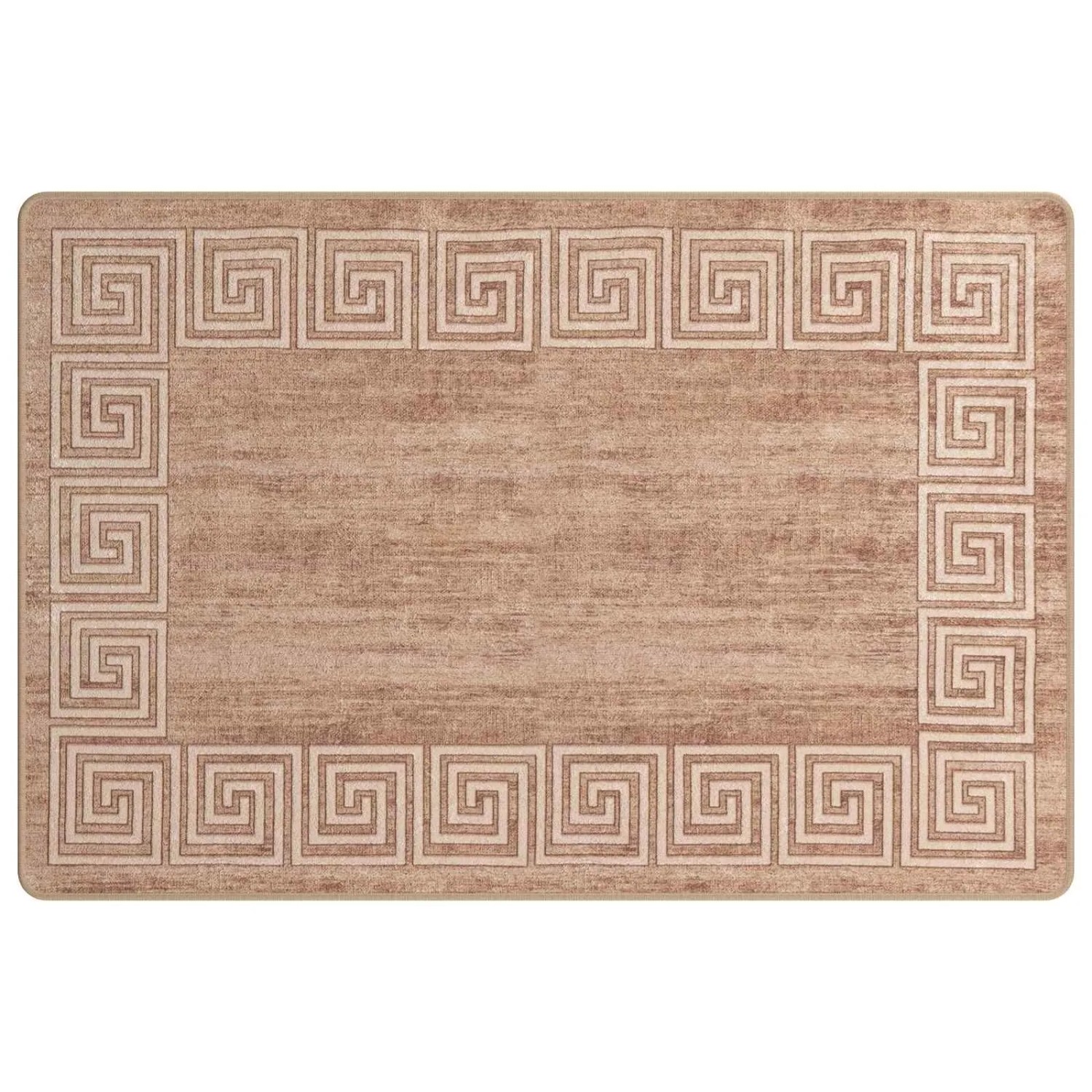 vidaXL Teppichläufer MARSA Weiß 100 x 150 cm Polyester und PVC 42023315