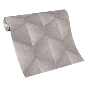 Guido Maria Kretschmer Vliestapete Prisma in Taupe mit 3D-Effekt.