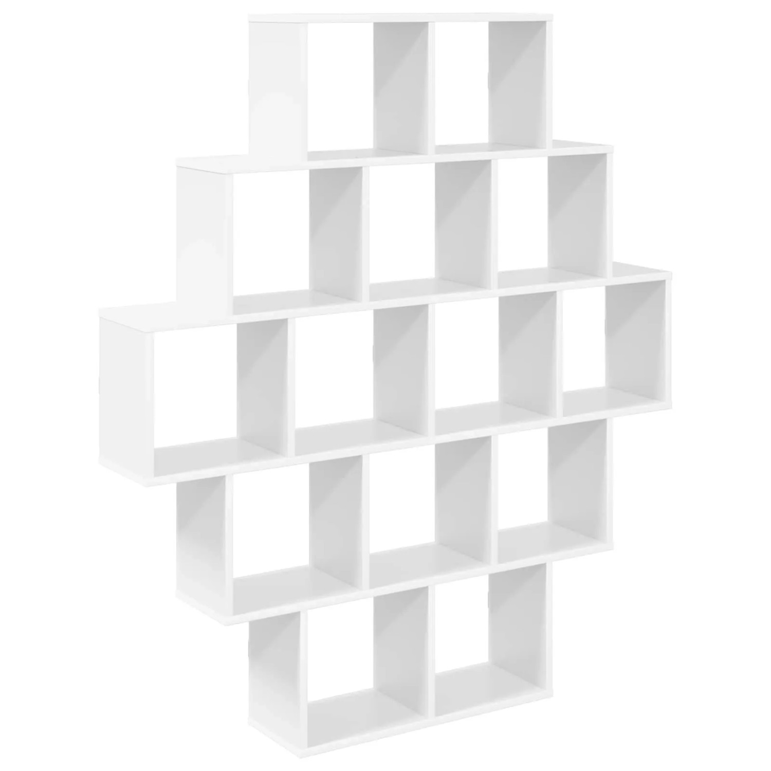 vidaXL Wandregal Weiß 120 x 20 x 136 cm Holzwerkstoff 8012156