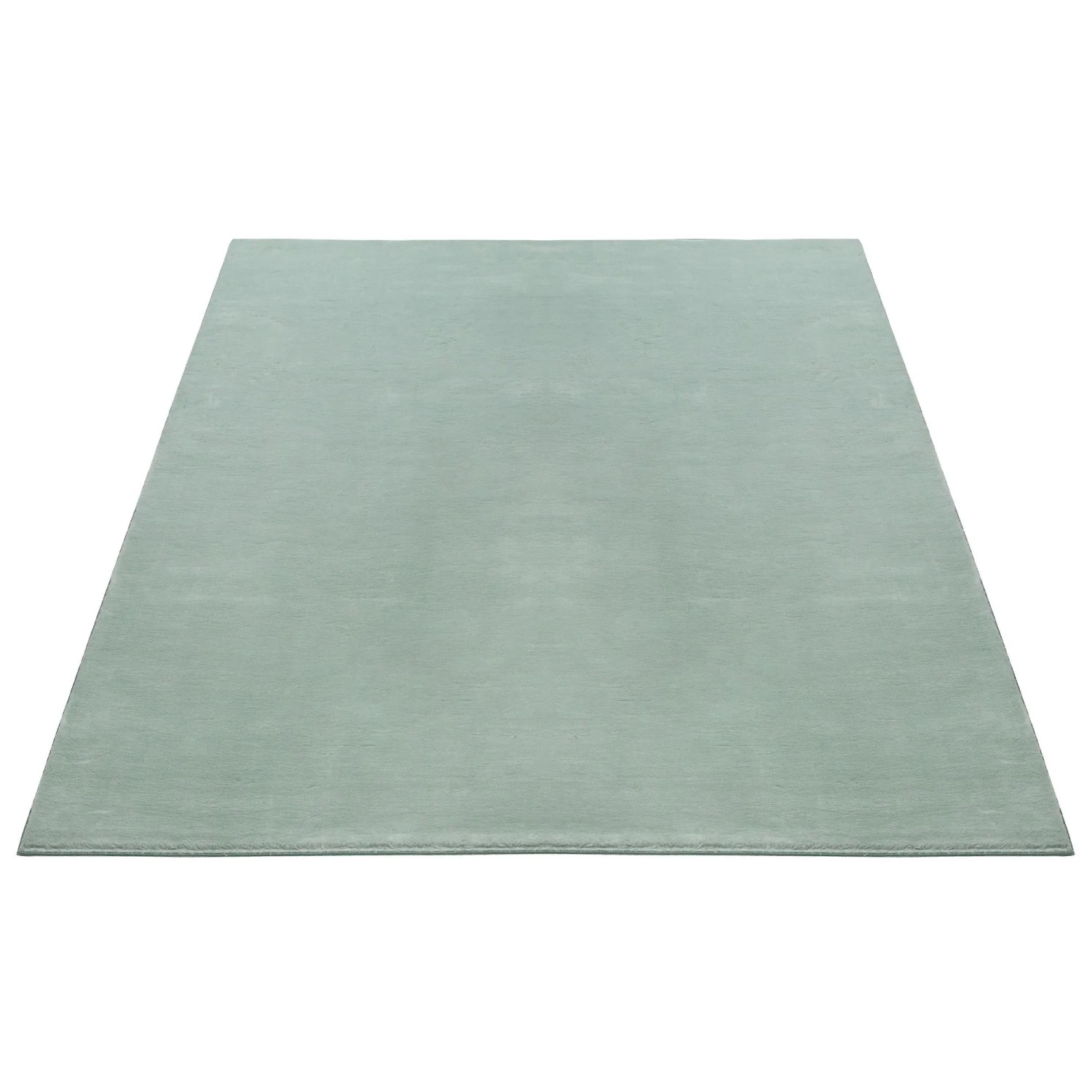 Floornovo Kurzflor Teppich Grün Einfarbig 290 x 200 cm günstig online kaufen