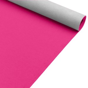 Pinker Eventteppich SALSA als Meterware, aufgerollt. Ideal für Messen und Veranstaltungen.