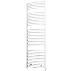Weißer Schulte Design-Heizkörper München Rund, 177,5x60 cm, 1028 W, für Bad und Wohnraum.