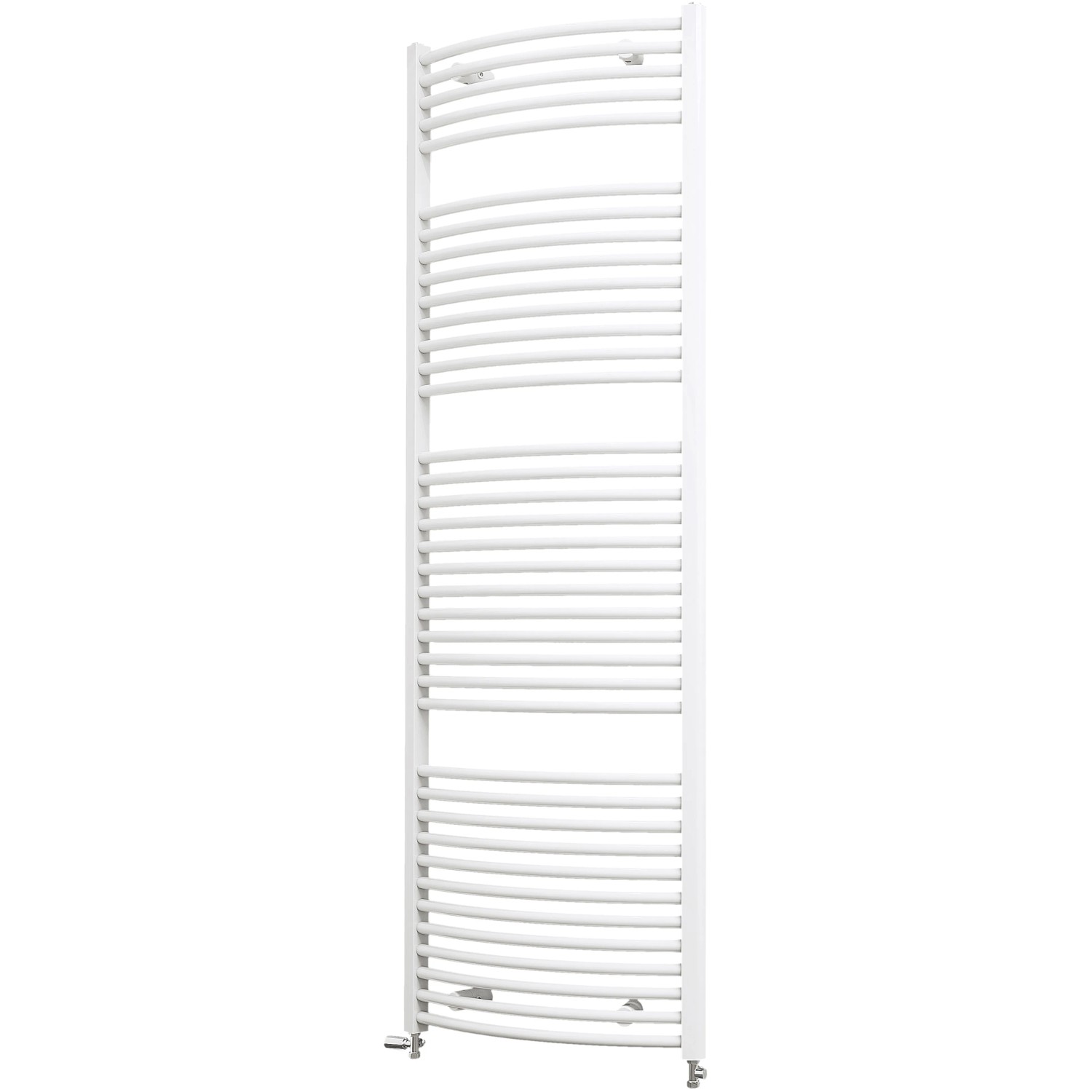 Weißer Schulte Design-Heizkörper München Rund, 177,5x60 cm, 1028 W, für Bad und Wohnraum.
