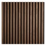 Homestyle4u Akustikpaneel Holz 60x60 cm Braun Wallnuss Wandpaneele Paneele