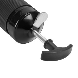 Detailaufnahme: STAHLWERK Einhand-Fettpresse, 600 ml, Handwerkzeug aus Stahl mit Hebel.