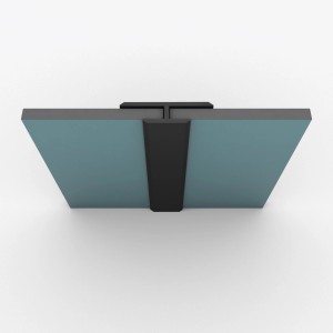 Aurlane Verbindungsprofil, schwarz, für Duschrückwände, Aluminium, 210cm lang.