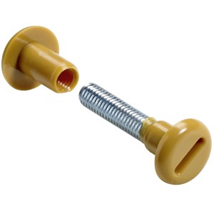 Hettich Verbindungsschraube M6, 45-54 mm, beige, 10er-Set für Möbelausstattung.