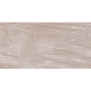 Feinsteinzeug Bodenfliese Opus, 60x30 cm, sandfarben mit Marmor-Optik, poliert.