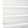 Schöner Wohnen Doppelrollo Tilda, 90x150 cm, Weiß. Rollo mit transparenten und blickdichten Streifen.