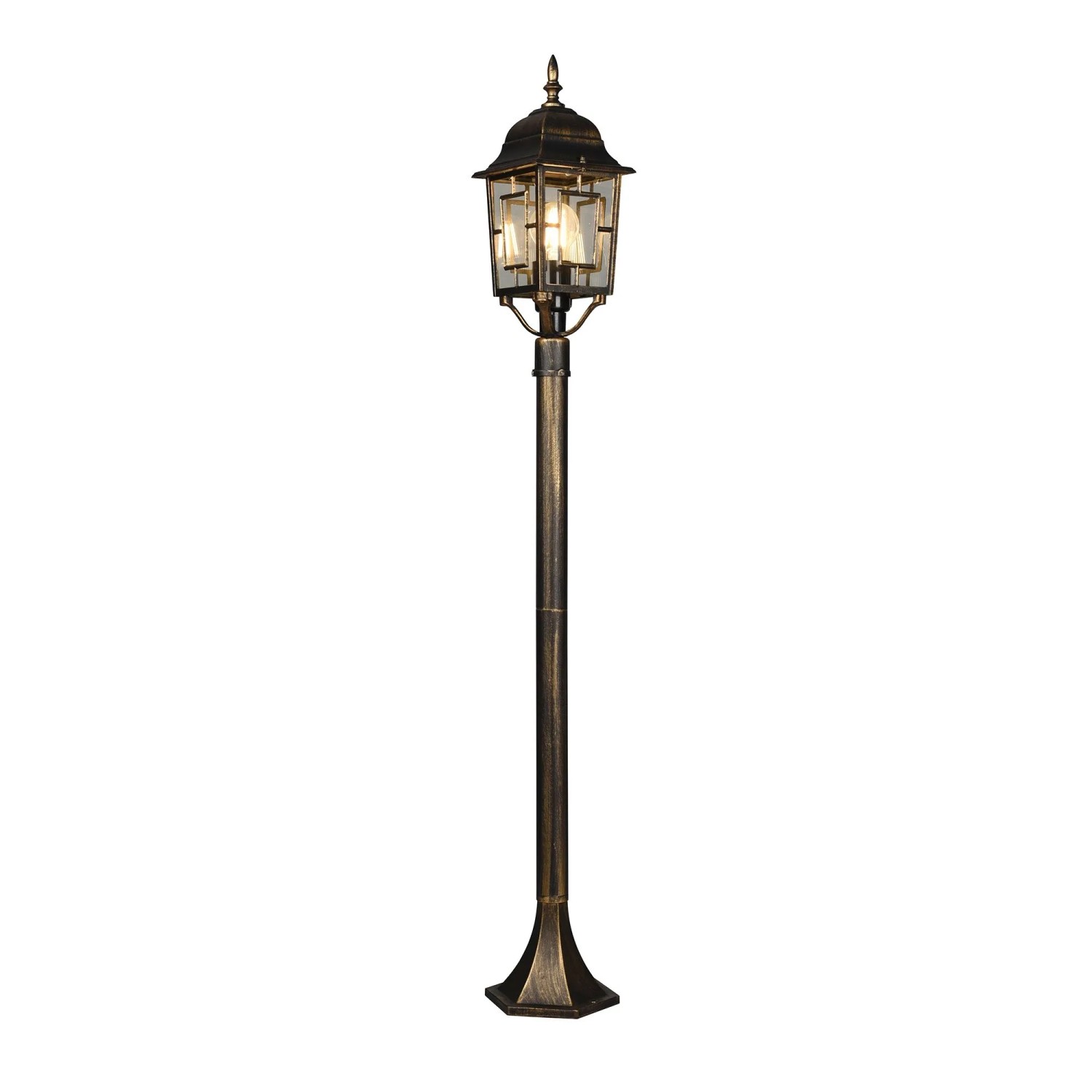 Trio LED-Pfosten Volturno Rostoptik 15 cm x 100 cm x 17 cm