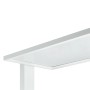 Detailaufnahme: Dimmbare PRIOS LED Bürostehleuchte Taronis aus Aluminium, Arbeitszimmerleuchte.