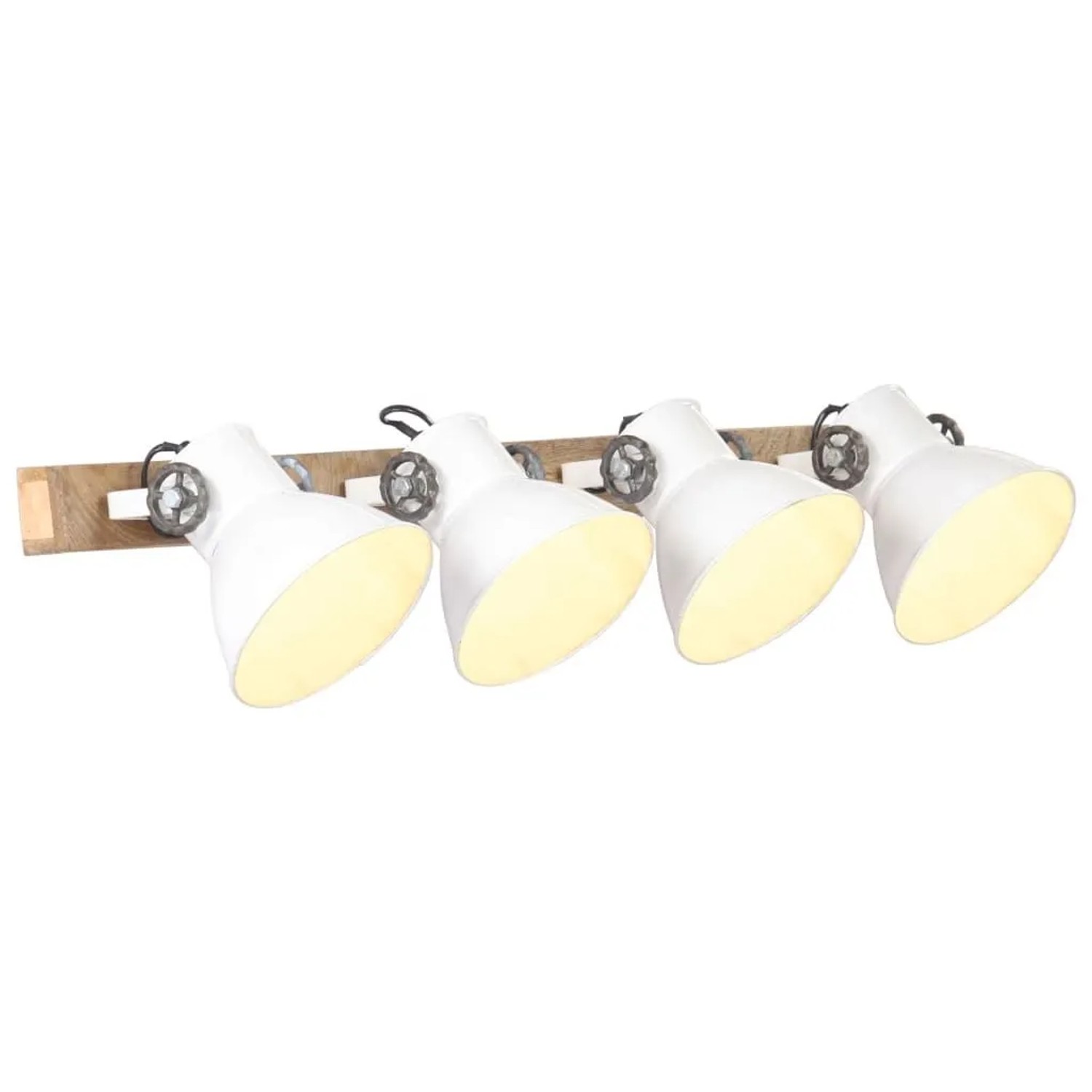 vidaXL Wandlampe Industriestil Weiß 90x25 cm E27 320516