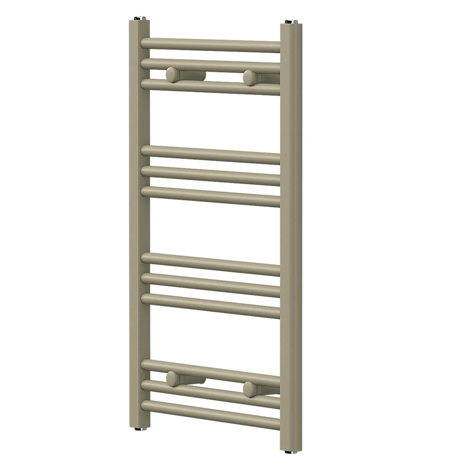 LuxeBath Handtuchheizkörper Sahara 500 x 800 mm Beige Badheizkörper Gerade Seitenanschluss 255 Watt Leistung
