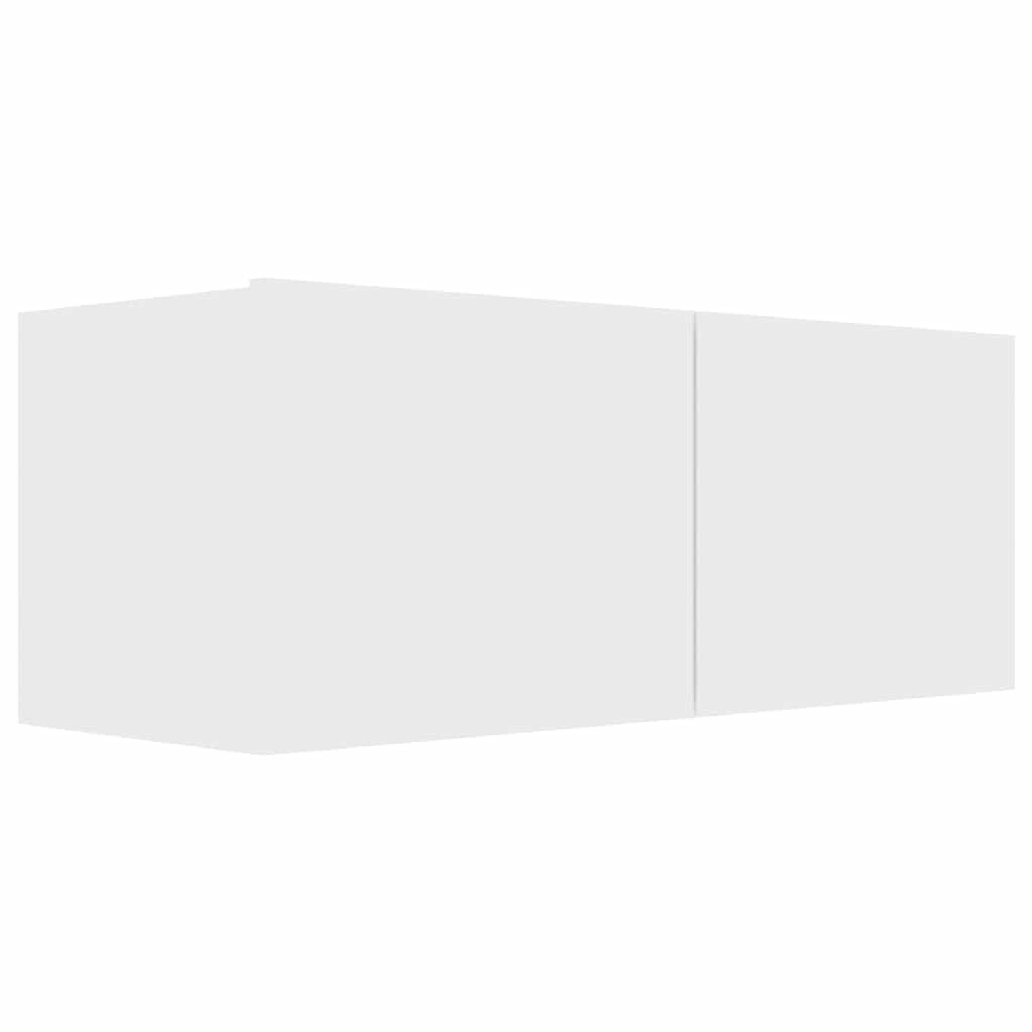 vidaXL TV-Schrank Weiß 80x30x30 cm Holzwerkstoff 801472