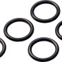 5er-Set schwarze O-Ringe 15,5 mm x 2,6 mm für Dichtungen und Armaturen.