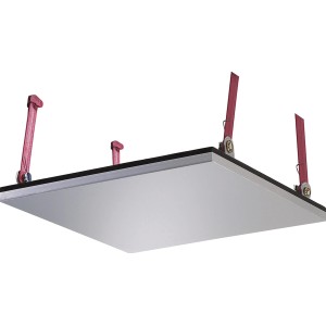 Knauf Revisionsklappe Revo F-Tec 60x60 cm, weiß, für Gipskartonplatten, mit Verschlussmechanismus.