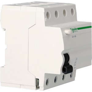 Schneider Electric Fehlerstromschutzschalter, 4-polig, 40A, für erhöhte Sicherheit.