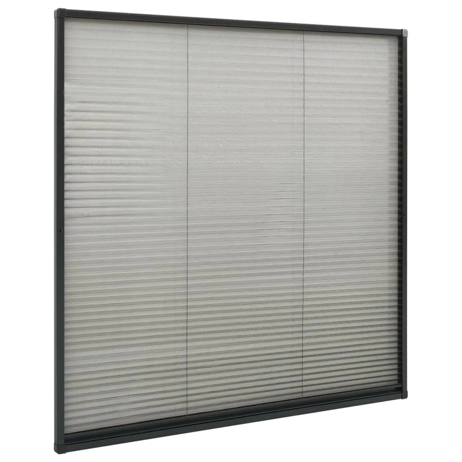 vidaXL Insektenschutz-Plissee für Fenster Alu Anthrazit 120x120 cm 148666_3