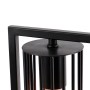Detailaufnahme: Moderne, schwarze QAZQA Tischlampe Balenco Wazo, Innenleuchte mit Metallgestell.