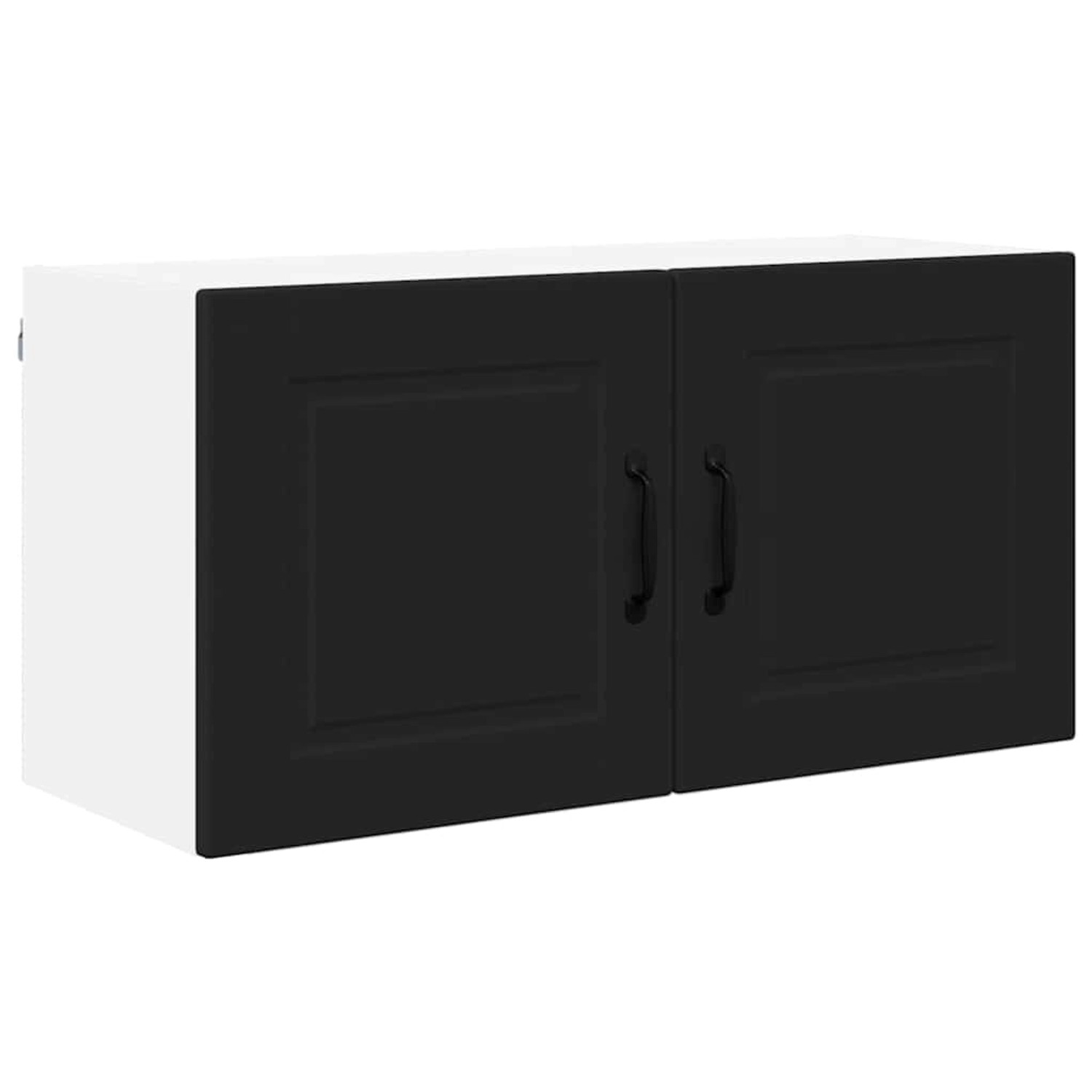 vidaXL Küchenwandschrank mit Tür Schwarz 80 x 31 x 40 cm Holzwerkstoff 8852 günstig online kaufen