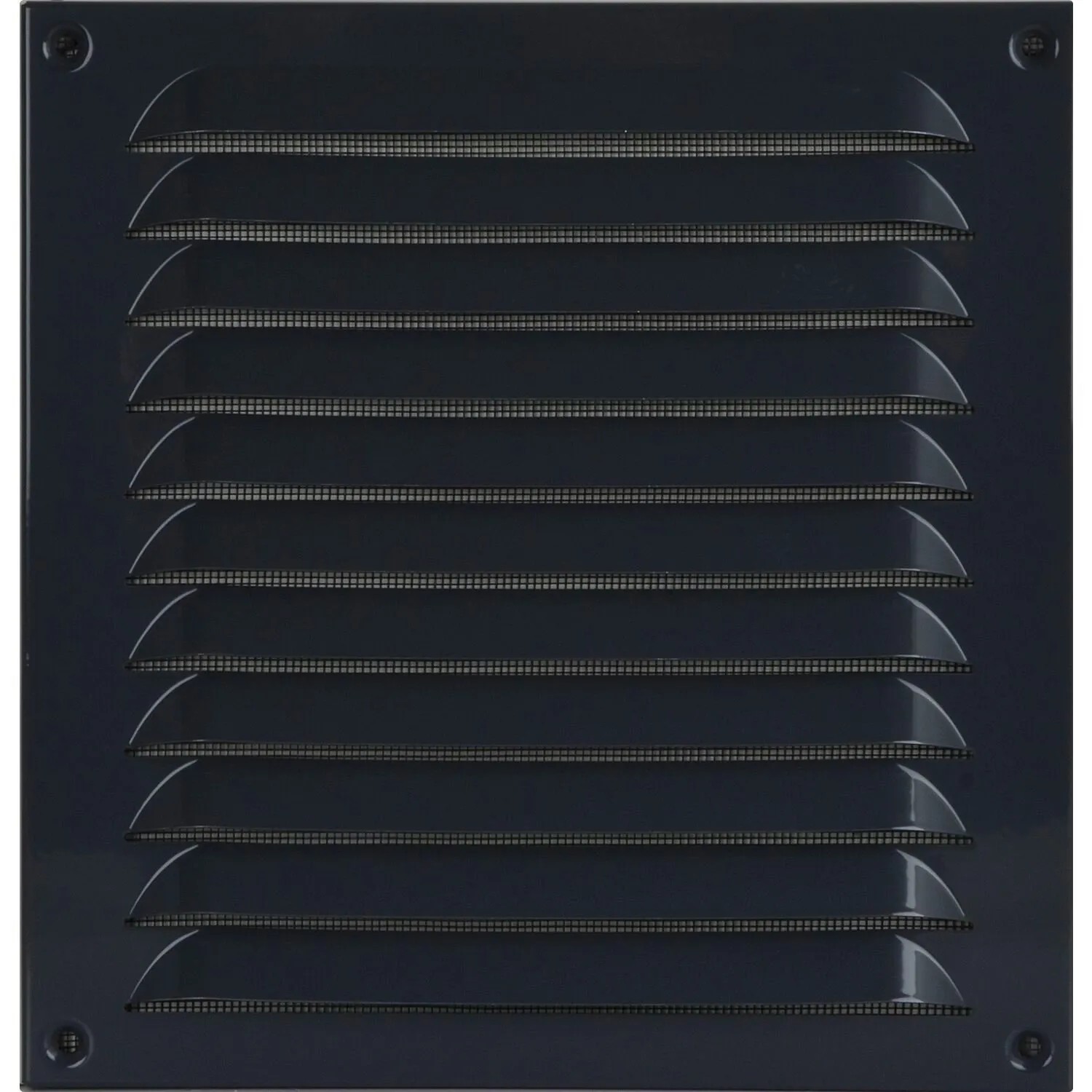 Upmann Wetterschutzgitter Eckig Aufschraubbar 230x240mm Aluminium Grau