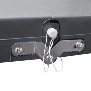 vidaXL Campingtisch mit 4 Hockern Klappbar Aluminium Extra Leicht Grau 41457