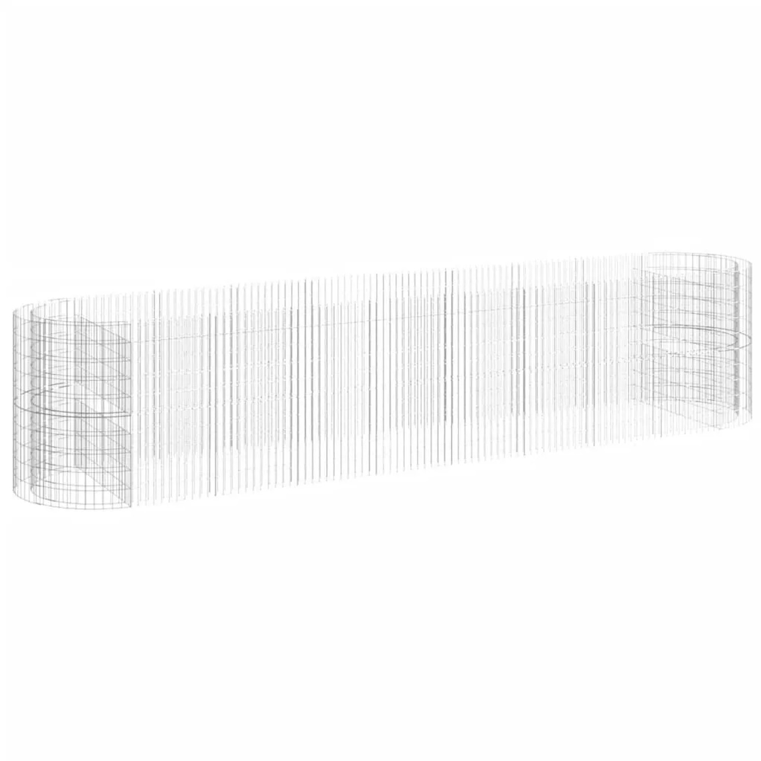 vidaXL Gabionen-Hochbeet Verzinktes Eisen 500x100x100 cm 152048