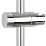Wenko Duschstange Basic Chrom, Brausestange aus Edelstahl mit verstellbarem Brausehalter.