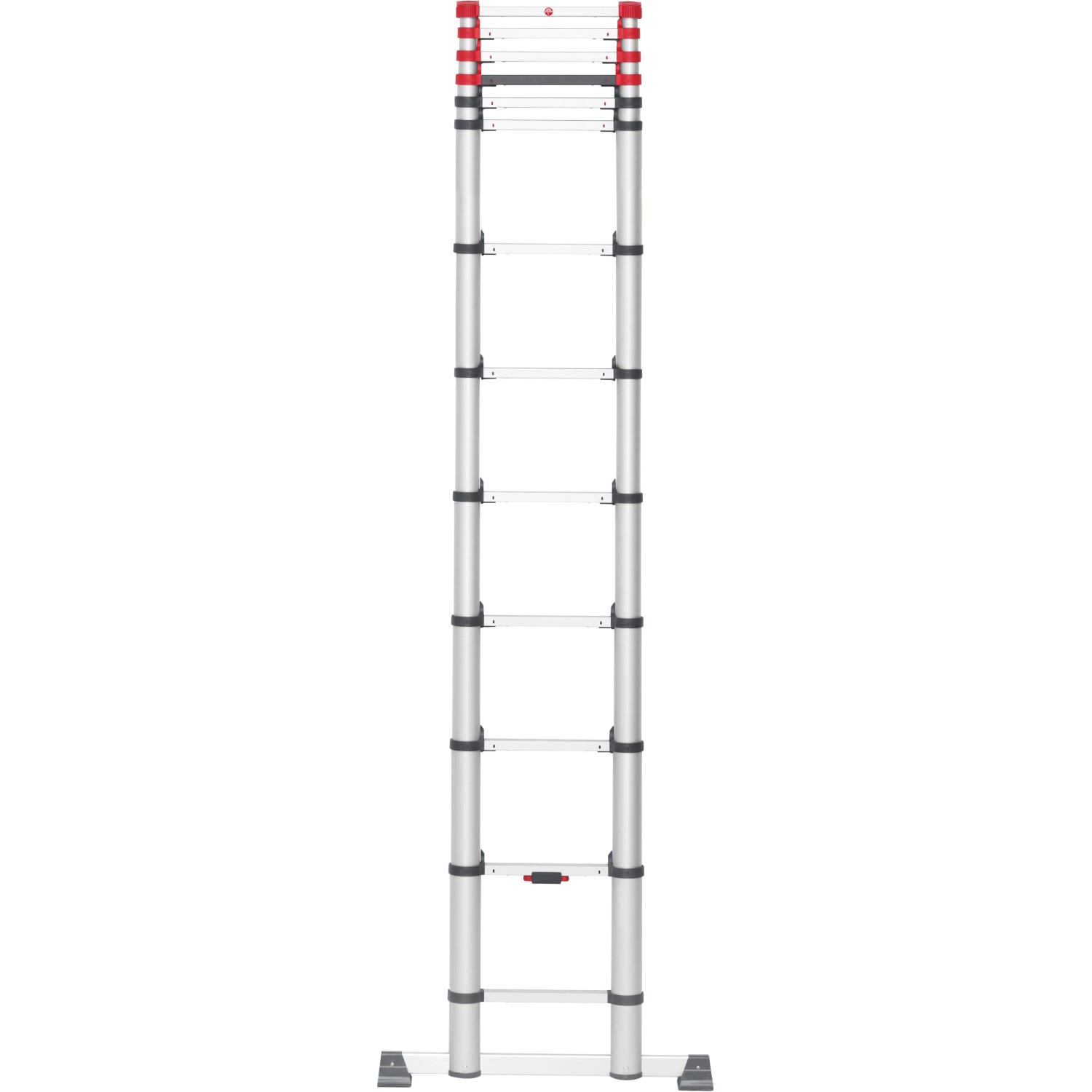 Hailo FlexLine 380 Teleskopleiter, Aluminium, 13 Stufen, bis 150 kg belastbar.