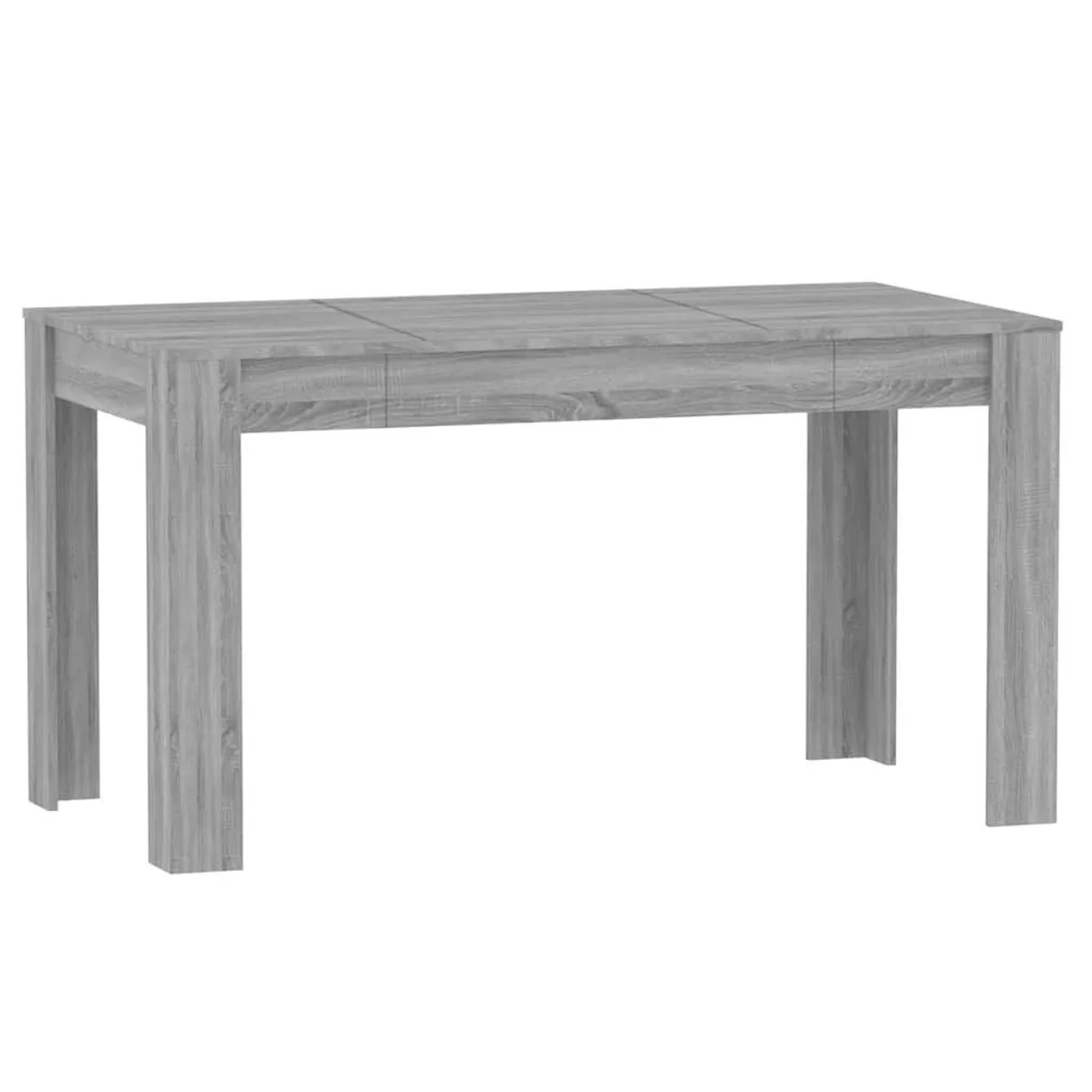 vidaXL Esstisch Grau Sonoma 140x74,5x76 cm Holzwerkstoff 815199 günstig online kaufen