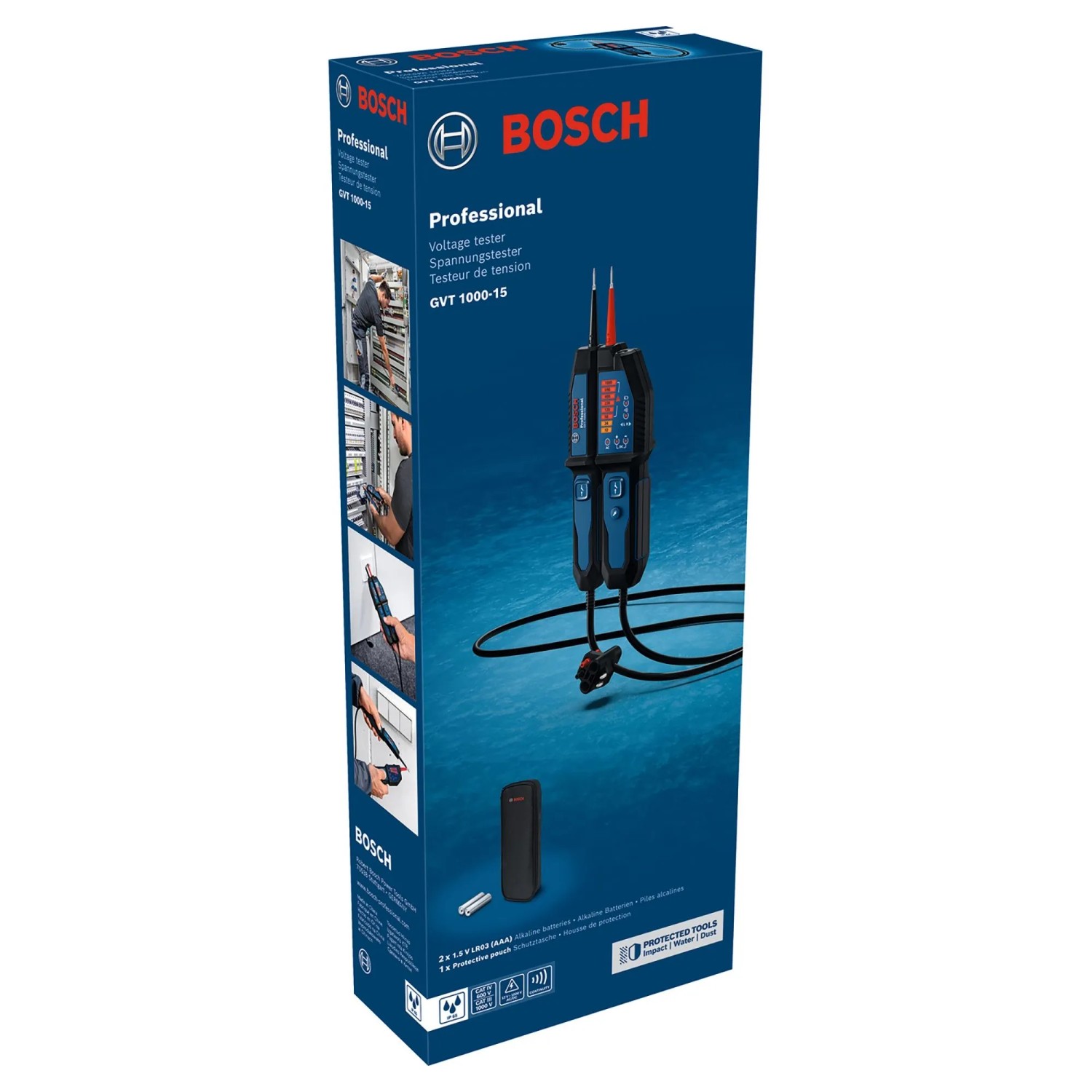 Bosch Professional Spannungsprüfer GVT 1000-15