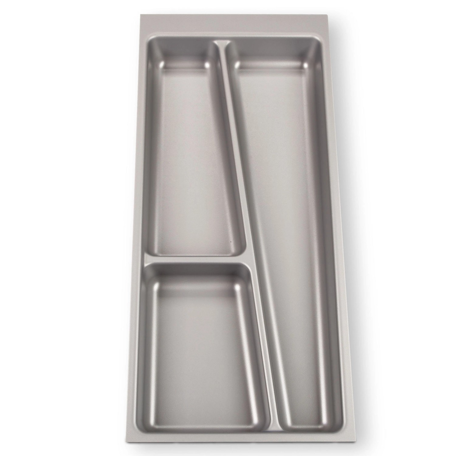 SOTECH ORGA-BOX II Besteckeinsatz 300 mm Höhe 45 mm Silbergrau Für Nobilia Schubladen